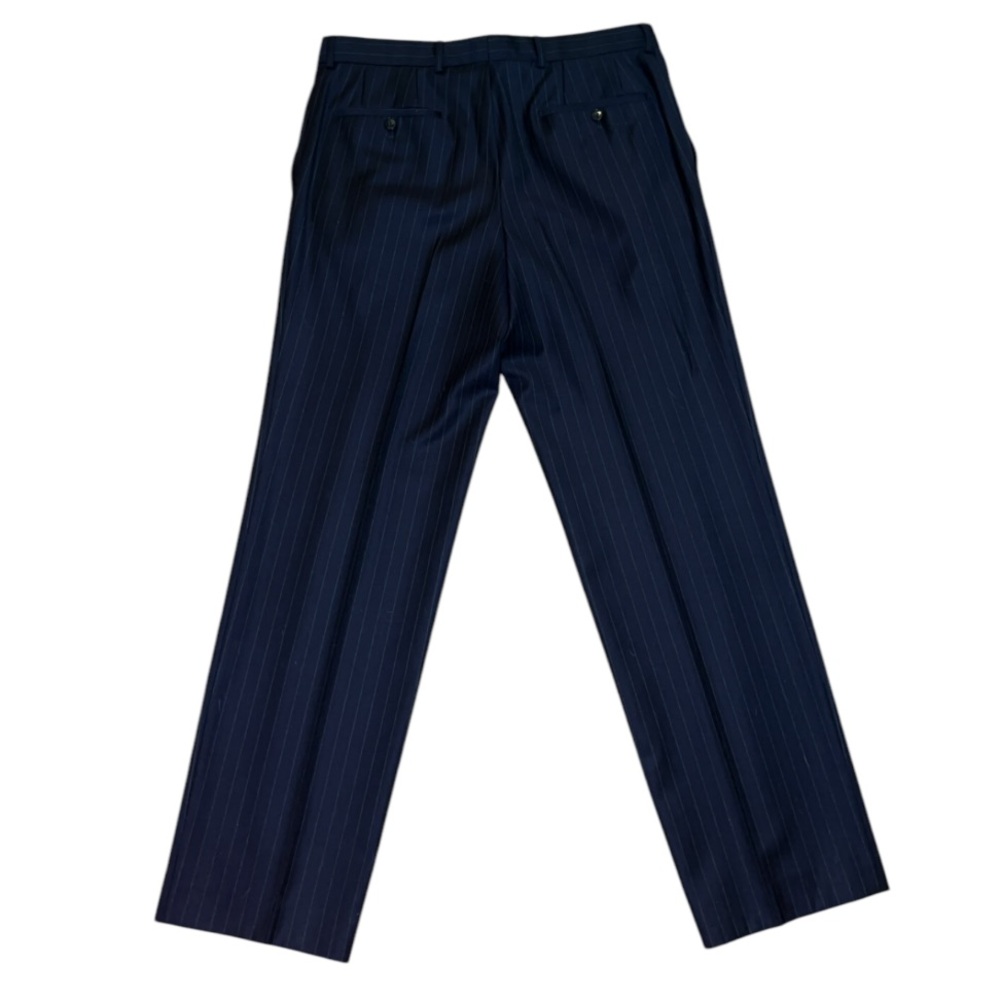 Hugo Boss Pinstripe Men’s Navy Trousers - Picture 3 of 7